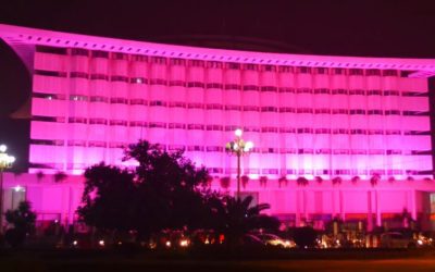 WAPDA HOUSE TURNS PINK