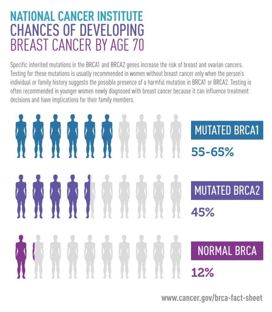 BRCA Breast Cancer Risk Infographic