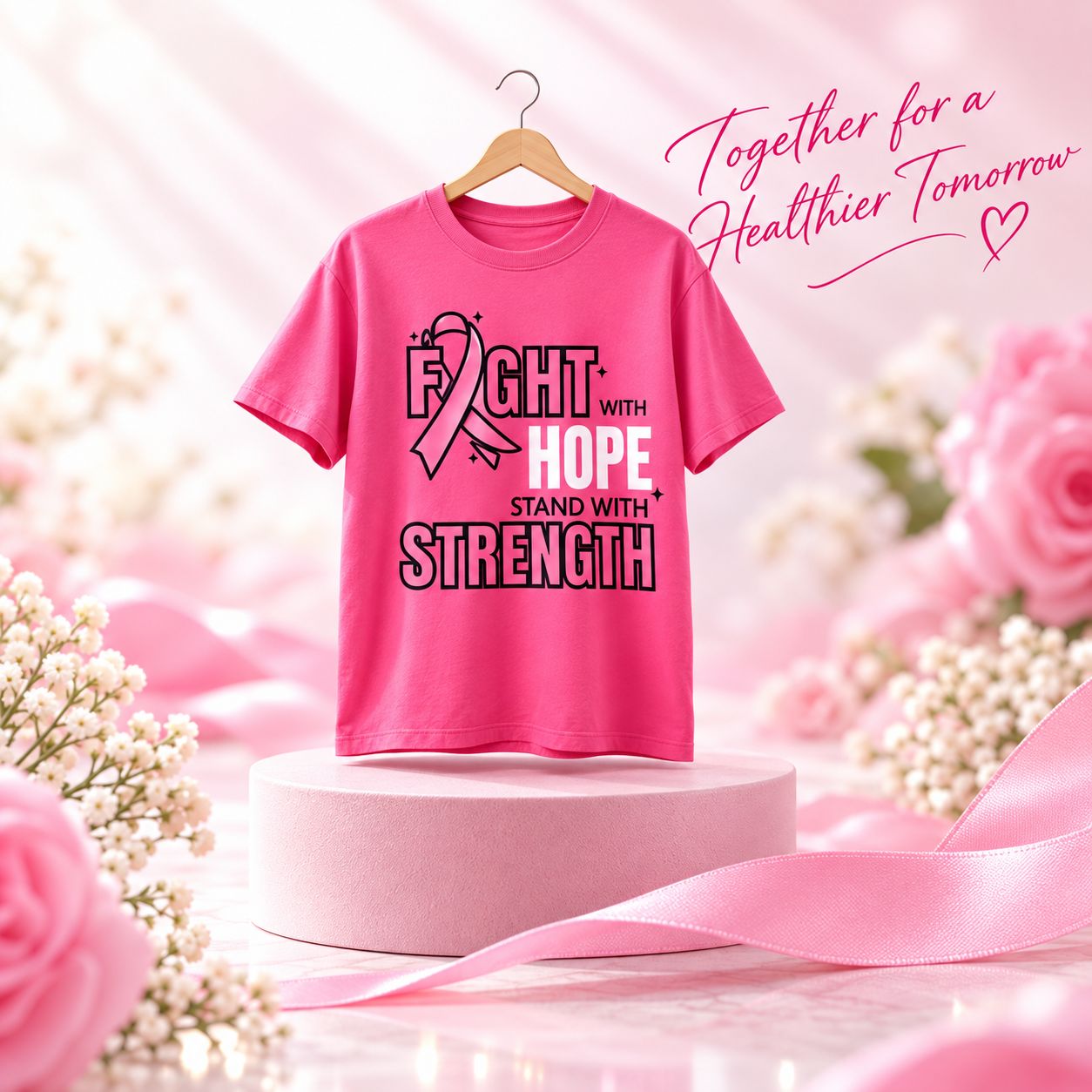 Fight With Hope Pink Ribbon T-Shirt